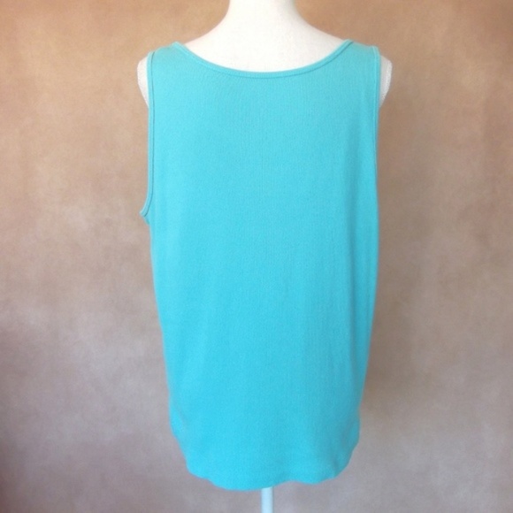 Comfy & Stretchy Turquoise Tank Top FINAL PRICE - Picture 3 of 4